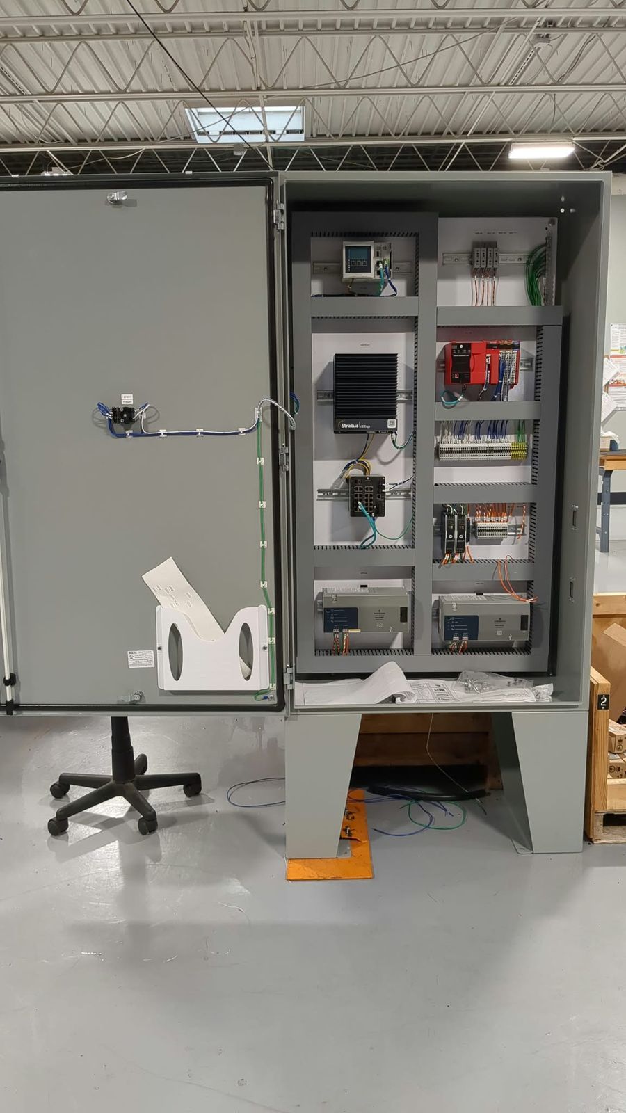 UL 508A Control Panel — Edge computing, PLC and industrial network · Shop-built and tested